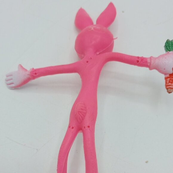 Vintage Bendable Posable Bunny Easter Carrot - Picture 7 of 7